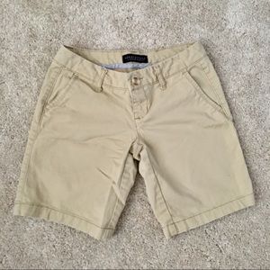 Aeropostale twill khaki Bermuda shorts